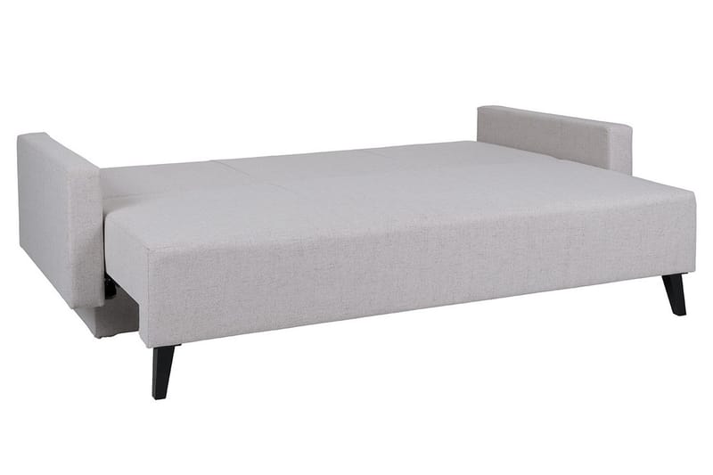 Oviedo 3-istuttava vuodesohva säilytystilalla 95x215 cm kangasta - Harmaa - Huonekalut - Sohva - Vuodesohva - 3 istuttava vuodesohva