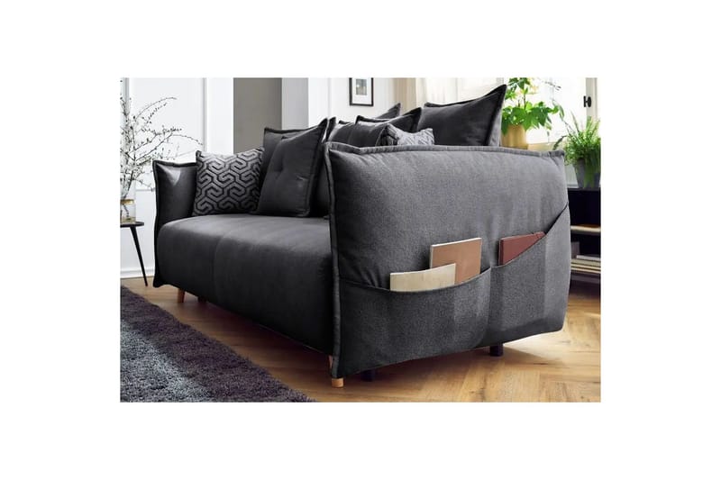 Puffin Vuodesohva 3-istuttava - Antrasiitti - Huonekalut - Sohva - Vuodesohva - 3 istuttava vuodesohva