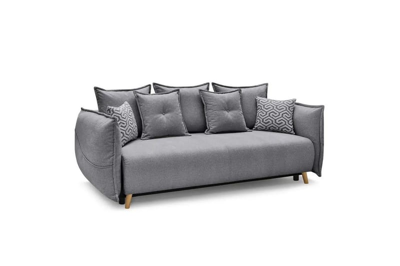 Puffin Vuodesohva 3-istuttava - Harmaa - Huonekalut - Sohva - Vuodesohva - 3 istuttava vuodesohva