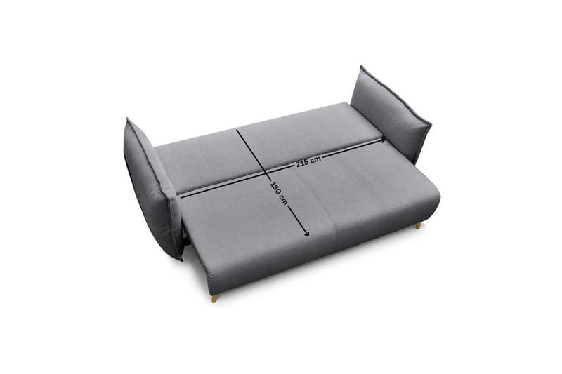 Puffin Vuodesohva 3-istuttava - Harmaa - Huonekalut - Sohva - Vuodesohva - 3 istuttava vuodesohva