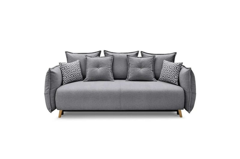 Puffin Vuodesohva 3-istuttava - Harmaa - Huonekalut - Sohva - Vuodesohva - 3 istuttava vuodesohva