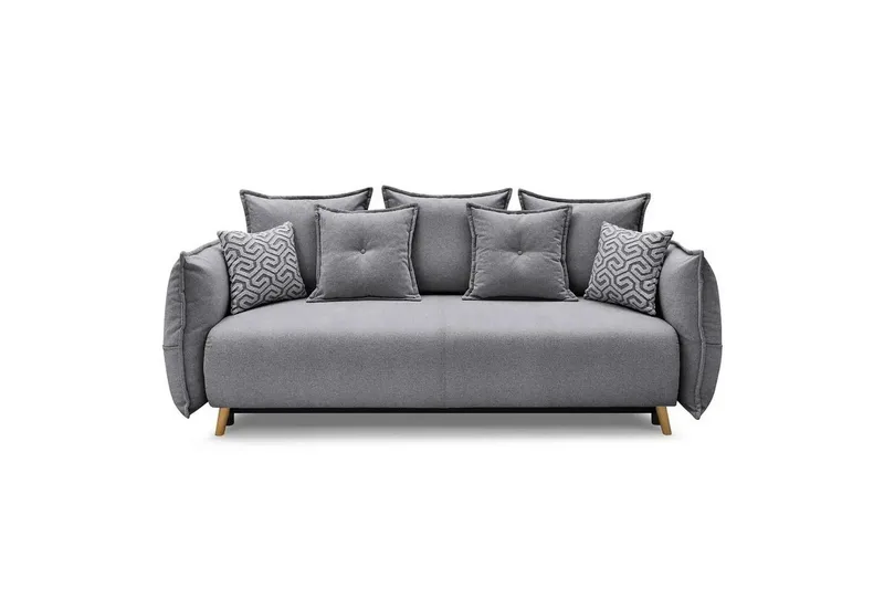 Puffin Vuodesohva 3-istuttava - Harmaa - Huonekalut - Sohva - Vuodesohva - 3 istuttava vuodesohva
