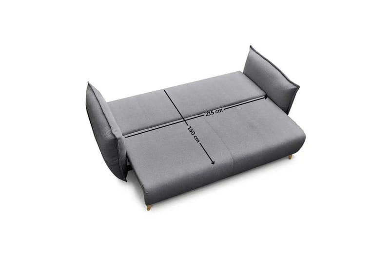 Puffin Vuodesohva 3-istuttava - Harmaa - Huonekalut - Sohva - Vuodesohva - 3 istuttava vuodesohva