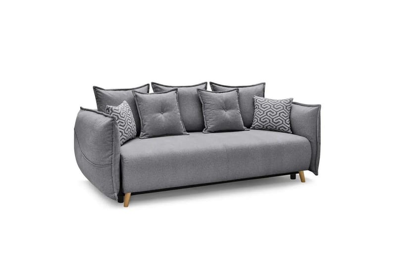 Puffin Vuodesohva 3-istuttava - Harmaa - Huonekalut - Sohva - Vuodesohva - 3 istuttava vuodesohva