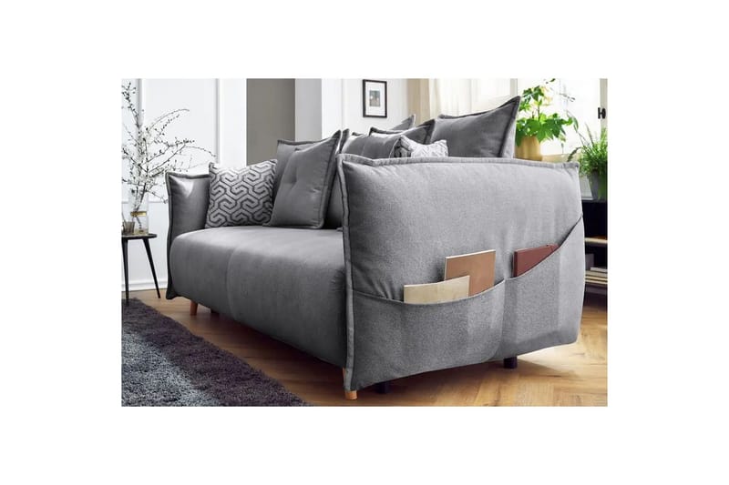 Puffin Vuodesohva 3-istuttava - Harmaa - Huonekalut - Sohva - Vuodesohva - 3 istuttava vuodesohva