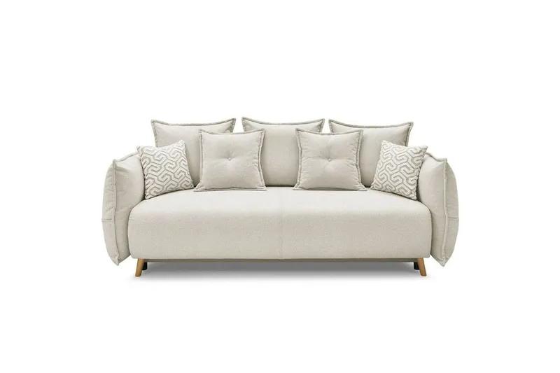 Puffin Vuodesohva 3-istuttava, Kermanvalkoinen