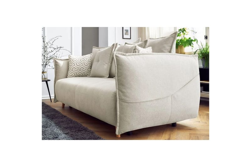 Puffin Vuodesohva 3-istuttava - Kermanvalkoinen - Huonekalut - Sohva - Vuodesohva - 3 istuttava vuodesohva