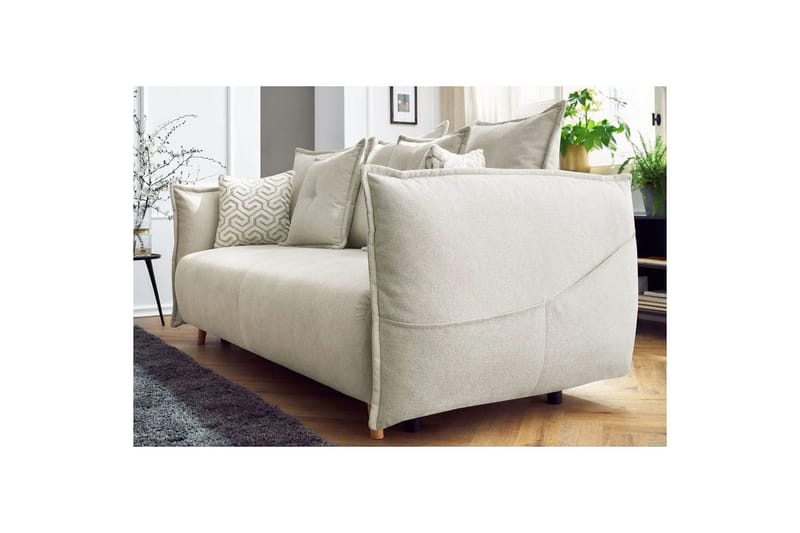 Puffin Vuodesohva 3-istuttava - Kermanvalkoinen - Huonekalut - Sohva - Vuodesohva - 3 istuttava vuodesohva