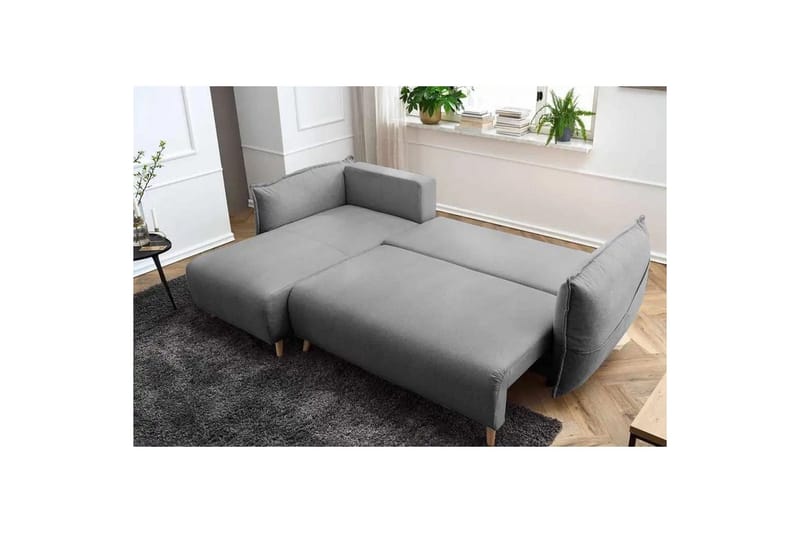 Puffin Vuodesohva divaanilla 3-istuttava - Harmaa - Huonekalut - Sohva - Vuodesohva