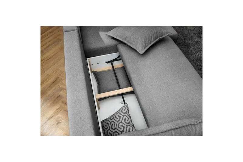 Puffin Vuodesohva divaanilla 3-istuttava - Harmaa - Huonekalut - Sohva - Vuodesohva