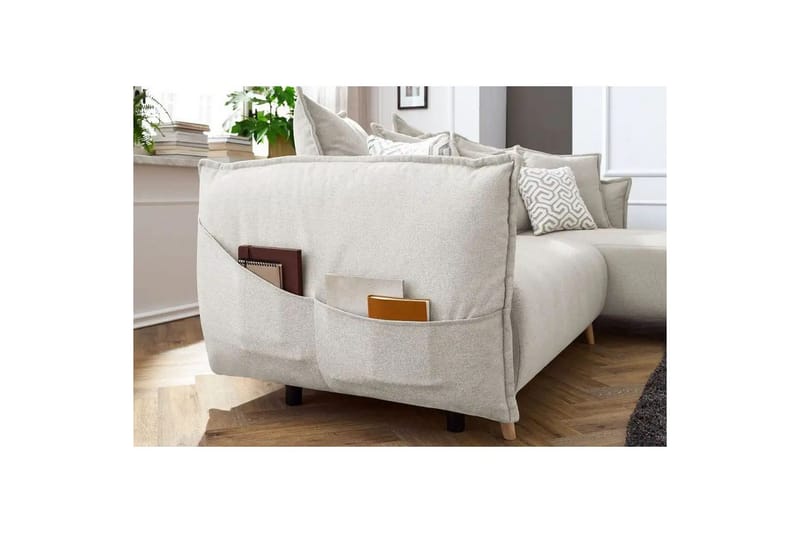 Puffin Vuodesohva divaanilla 3-istuttava - Kermanvalkoinen - Huonekalut - Sohva - Vuodesohva