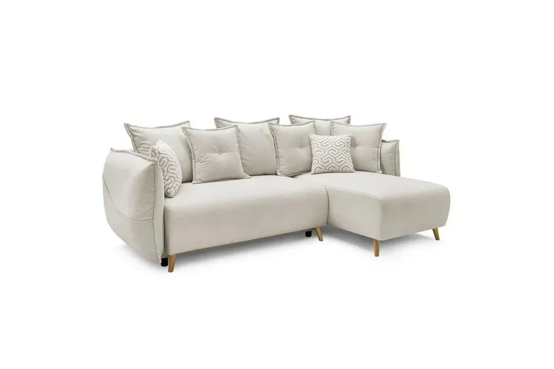 Puffin Vuodesohva divaanilla 3-istuttava, Kermanvalkoinen