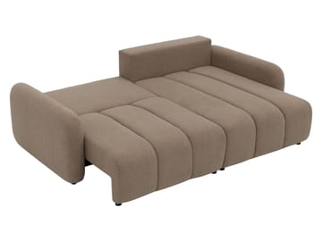 Quarlos 3-istuttava vuodesohva divaanilla ja säilytystilalla, vasen - Beige - Huonekalut - Sohva - Vuodesohva