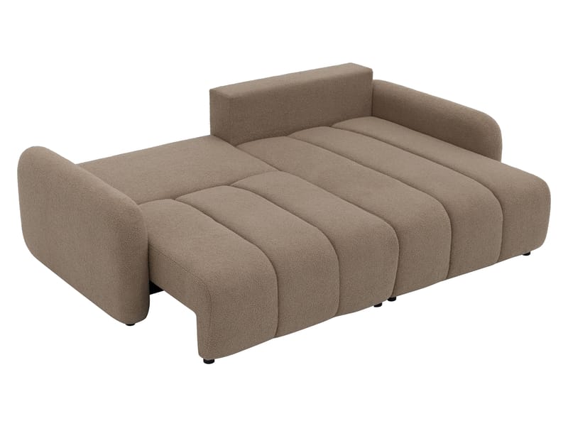 Quarlos 3-istuttava vuodesohva divaanilla ja säilytystilalla, vasen - Beige - Huonekalut - Sohva - Vuodesohva