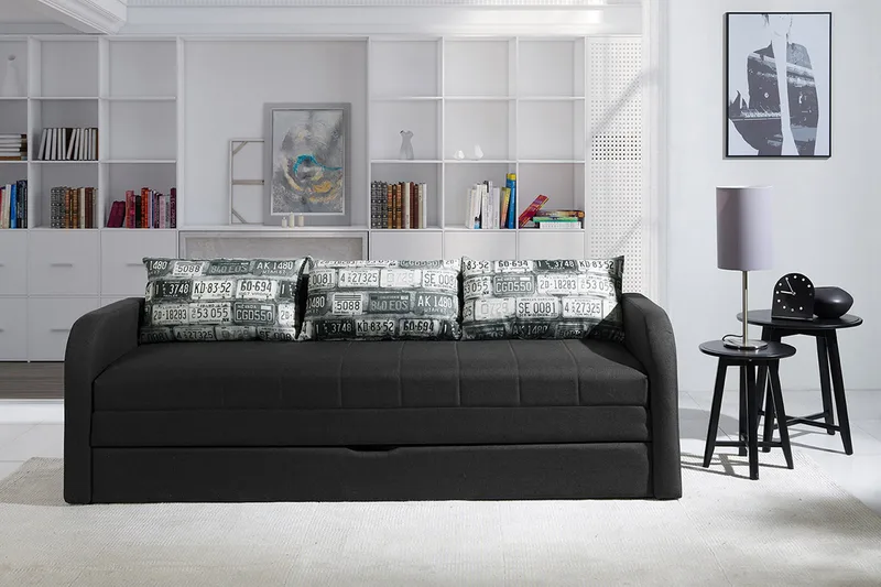 Rafal Vuodesohva 208x76x75 cm - Huonekalut - Sohva - Vuodesohva - 3 istuttava vuodesohva