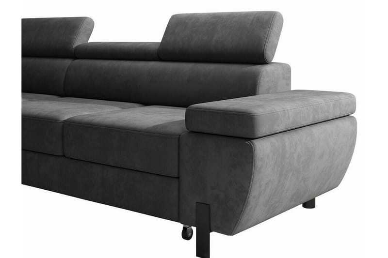 Rathkeale 4-sits Hörnbäddsoffa Dark grey - Huonekalut - Sohva - Vuodesohva