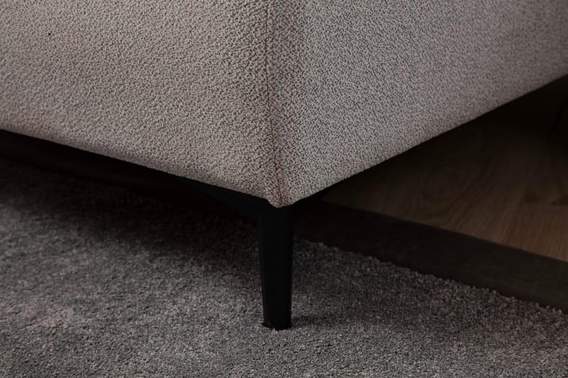 Rebelo 3-istuttava vasemmanpuoleinen l-mallinen vuodesohva 85x220 cm bouclé-kankaalla - Harmaa - Huonekalut - Sohva - Vuodesohva