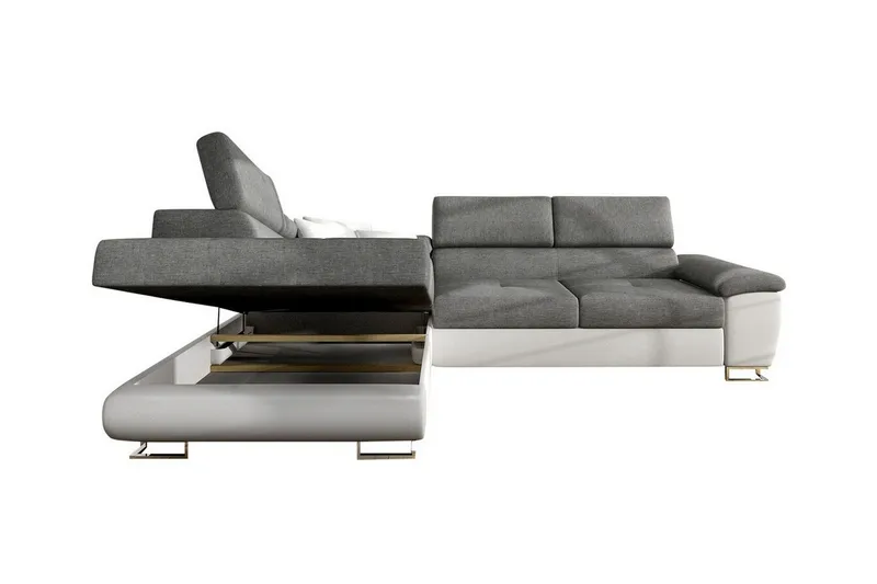 Reginia 3-sits Hörnbäddsoffa White - Huonekalut - Sohva - Vuodesohva