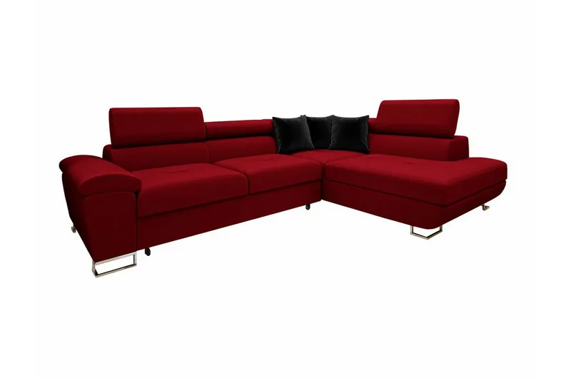 Reginia 4-sits Hörnbäddsoffa NO_BRAND Red, undefined