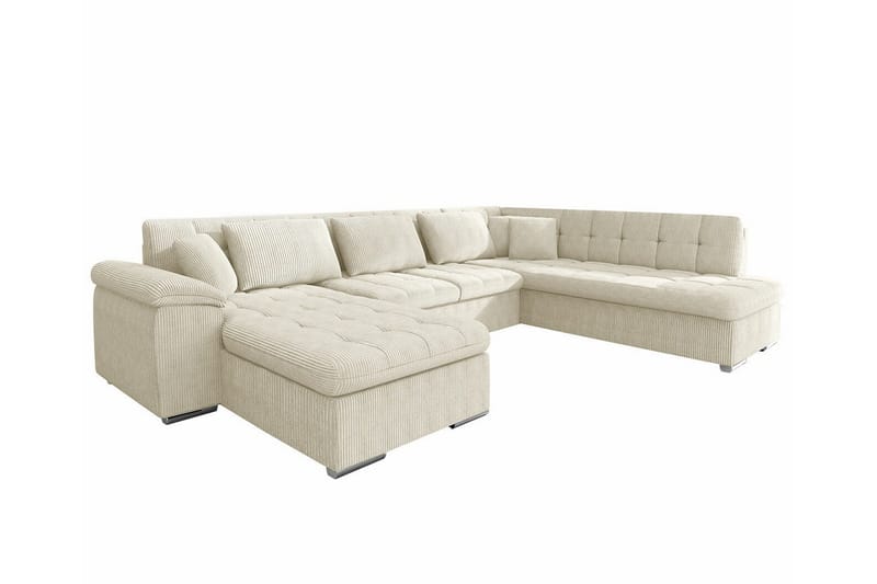 Sakri 5-sits Hörnbäddsoffa Beige, undefined