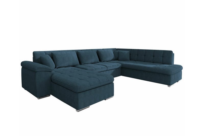 Sakri 5-sits Hörnbäddsoffa Dark blue, undefined