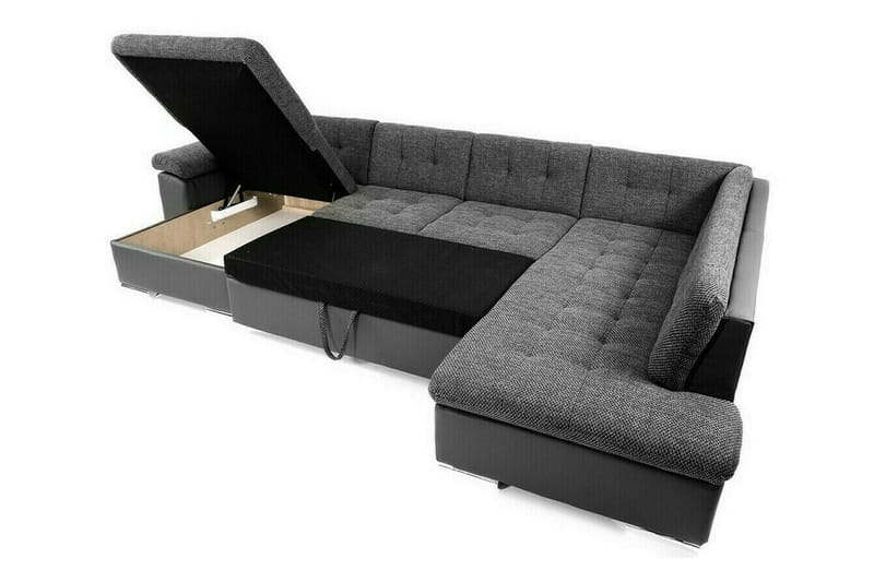 Sakri 5-sits Hörnbäddsoffa NO_BRAND Light brown - Huonekalut - Sohva - Vuodesohva