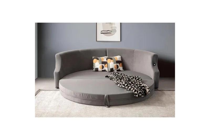 Salrican Vuodesohva 3-istuttava - Harmaa - Huonekalut - Sohva - Vuodesohva - 3 istuttava vuodesohva