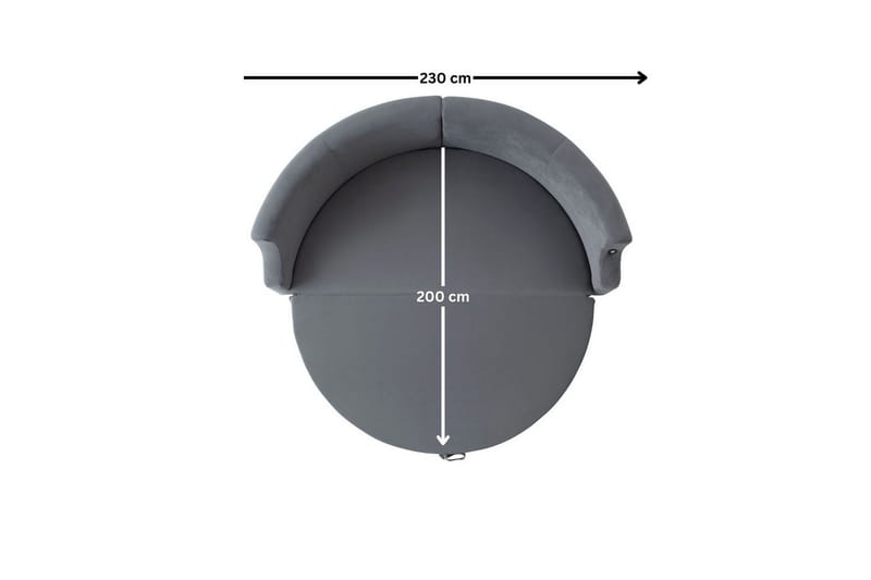 Salrican Vuodesohva 3-istuttava - Harmaa - Huonekalut - Sohva - Vuodesohva - 3 istuttava vuodesohva
