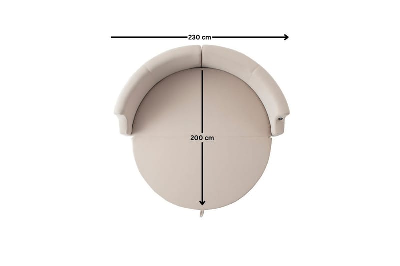 Salrican Vuodesohva 3-istuttava - Kermanvalkoinen - Huonekalut - Sohva - Vuodesohva - 3 istuttava vuodesohva
