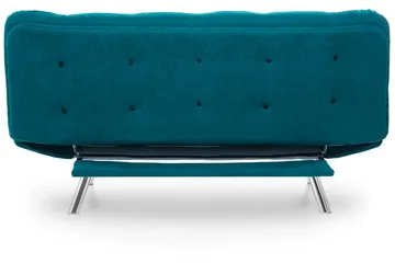 Sandee 3-istuttava vuodesohva 130x200 cm kankaalla - Petrolinsininen - Huonekalut - Sohva - Vuodesohva - 3 istuttava vuodesohva