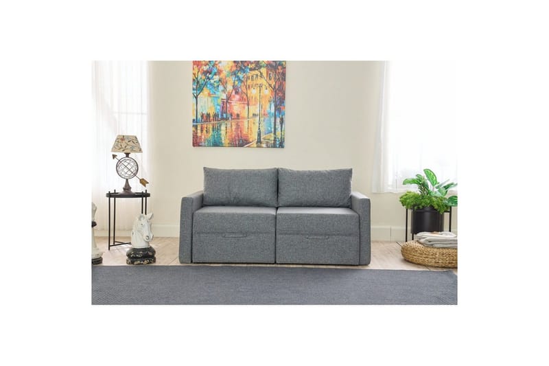 Savra Vuodesohva 2-sits - Harmaa - Huonekalut - Sohva - Vuodesohva