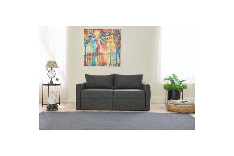 Savra Vuodesohva med Divan 2-sits - Antrasiitti - Huonekalut - Sohva - Vuodesohva