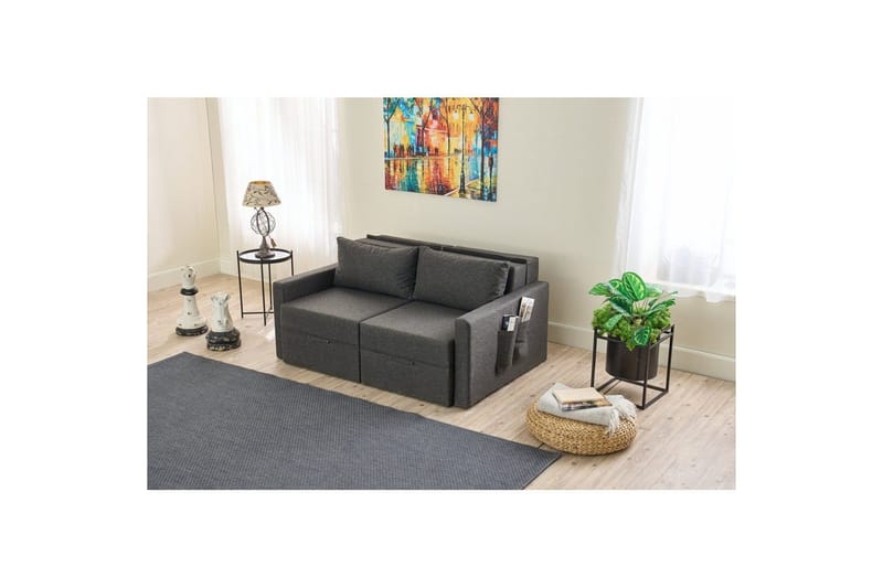 Savra Vuodesohva med Divan 2-sits - Antrasiitti - Huonekalut - Sohva - Vuodesohva