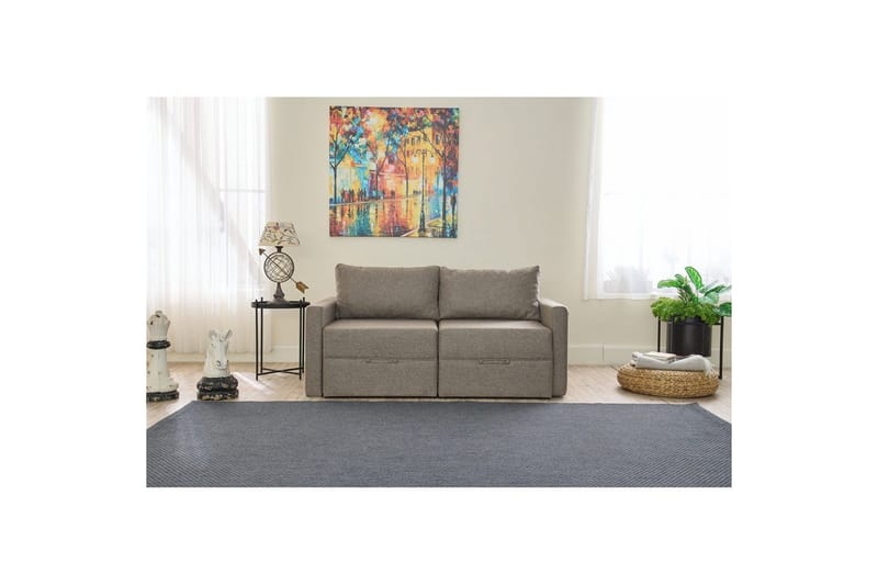 Savra Vuodesohva med Divan 2-sits - Ruskea - Huonekalut - Sohva - Vuodesohva