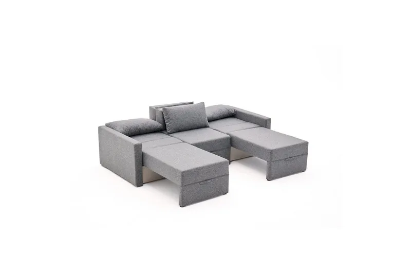 Savra Vuodesohva med Divan 3-sits - Harmaa - Huonekalut - Sohva - Vuodesohva