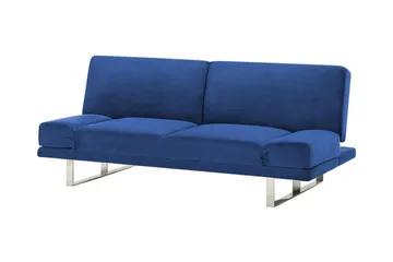 Selekk taitettava 2-istuttava vuodesohva 105x192 cm samettia - Sininen - Huonekalut - Sohva - Vuodesohva