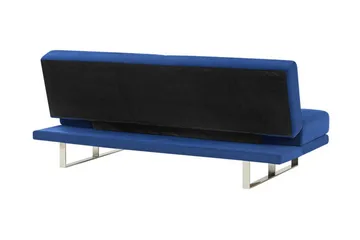 Selekk taitettava 2-istuttava vuodesohva 105x192 cm samettia - Sininen - Huonekalut - Sohva - Vuodesohva