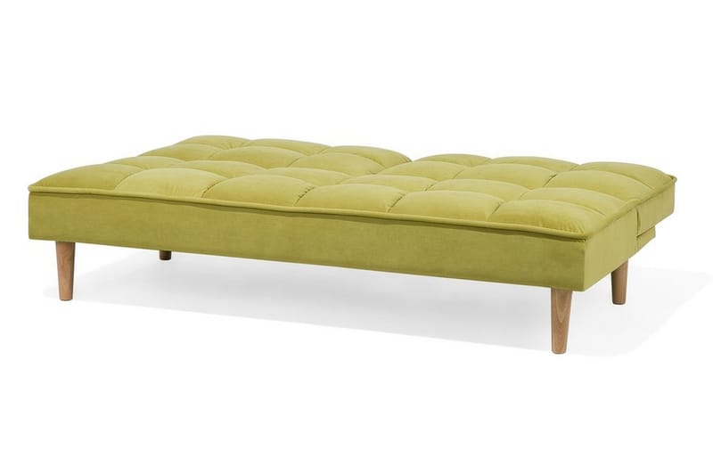 Siljan 3-istuttava suorakaiteen muotoinen vuodesohva 105x177 cm samettia - Vihreä - Huonekalut - Sohva - Vuodesohva - 3 istuttava vuodesohva