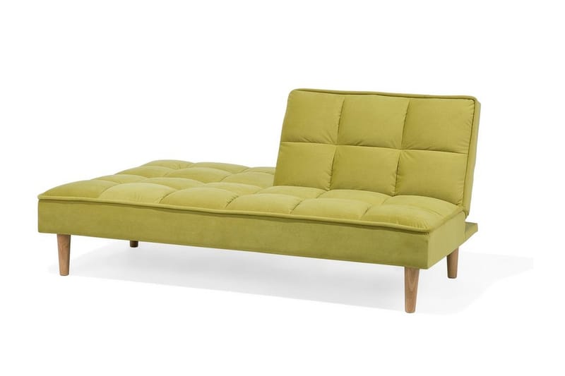Siljan 3-istuttava suorakaiteen muotoinen vuodesohva 105x177 cm samettia - Vihreä - Huonekalut - Sohva - Vuodesohva - 3 istuttava vuodesohva