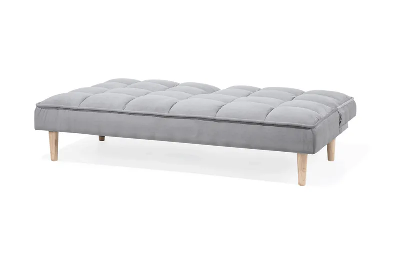 Siljan 3-istuttava suorakulmainen vuodesohva 105x177 cm kangasta - Harmaa - Huonekalut - Sohva - Vuodesohva - 3 istuttava vuodesohva
