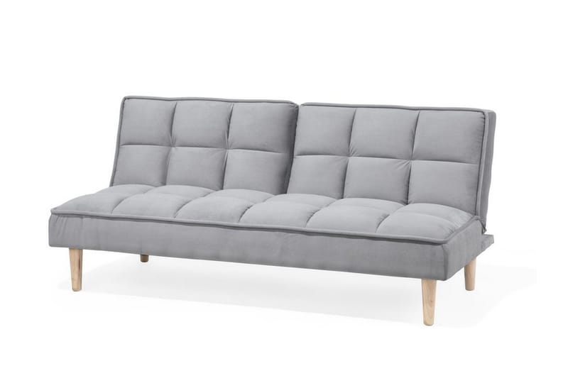 Siljan 3-istuttava suorakulmainen vuodesohva 105x177 cm kangasta - Harmaa - Huonekalut - Sohva - Vuodesohva - 3 istuttava vuodesohva