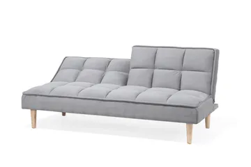 Siljan 3-istuttava suorakulmainen vuodesohva 105x177 cm kangasta - Harmaa - Huonekalut - Sohva - Vuodesohva - 3 istuttava vuodesohva
