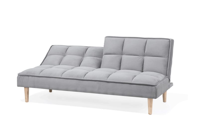 Siljan 3-istuttava suorakulmainen vuodesohva 105x177 cm kangasta - Harmaa - Huonekalut - Sohva - Vuodesohva - 3 istuttava vuodesohva