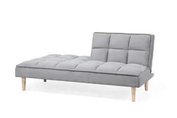Siljan 3-istuttava suorakulmainen vuodesohva 105x177 cm kangasta - Harmaa - Huonekalut - Sohva - Vuodesohva - 3 istuttava vuodesohva