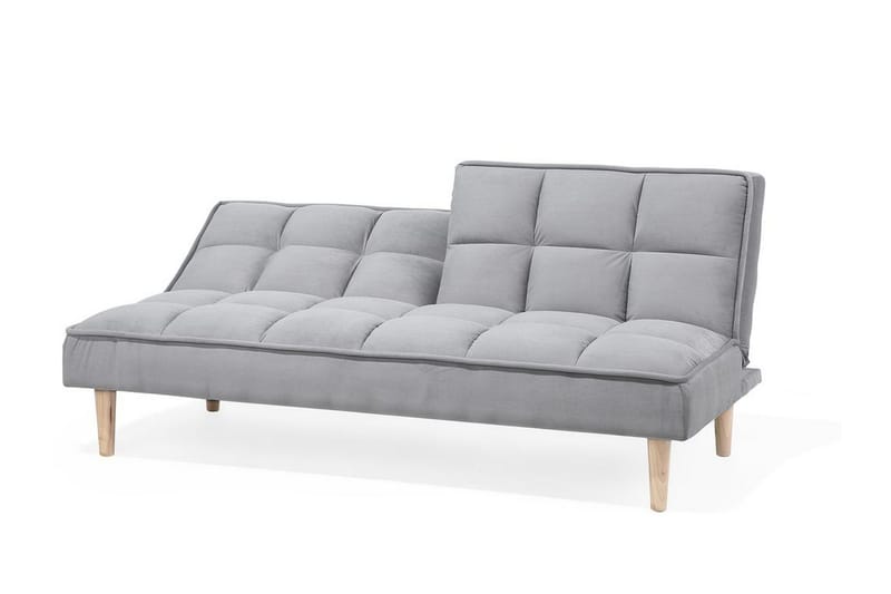 Siljan 3-istuttava suorakulmainen vuodesohva 105x177 cm kangasta - Harmaa - Huonekalut - Sohva - Vuodesohva - 3 istuttava vuodesohva