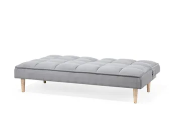 Siljan 3-istuttava suorakulmainen vuodesohva 105x177 cm kangasta - Harmaa - Huonekalut - Sohva - Vuodesohva - 3 istuttava vuodesohva