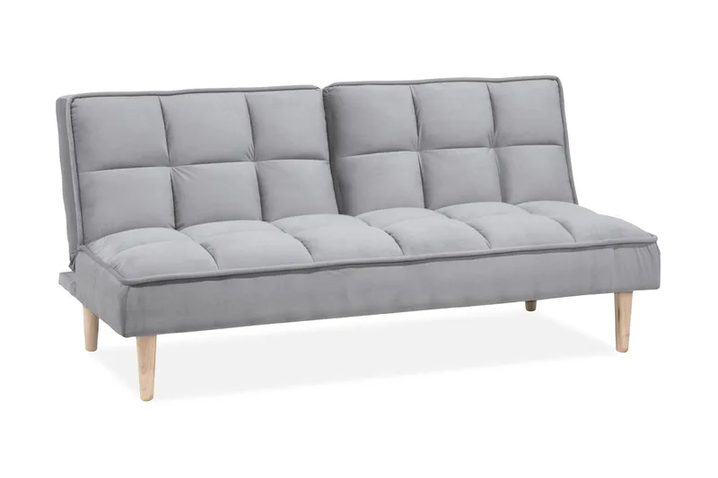 Siljan 3-istuttava suorakulmainen vuodesohva 105x177 cm kangasta, Harmaa