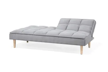 Siljan 3-istuttava suorakulmainen vuodesohva 105x177 cm kangasta - Harmaa - Huonekalut - Sohva - Vuodesohva - 3 istuttava vuodesohva