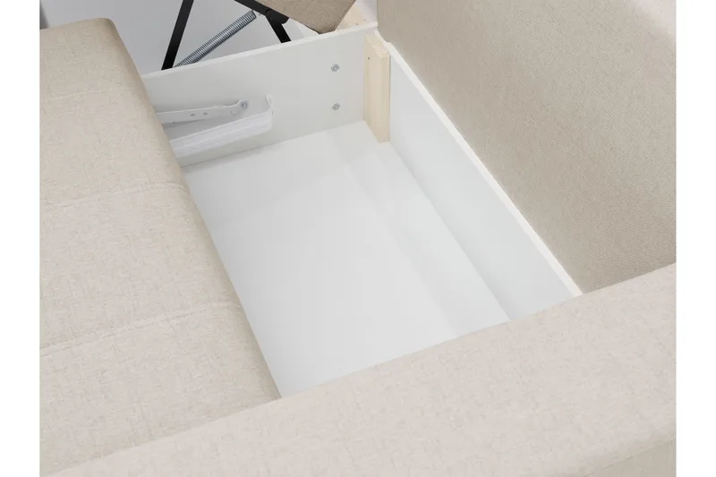 Smolmark Vuodesohva Divaanilla 3-istuttava - Beige - Huonekalut - Sohva - Vuodesohva