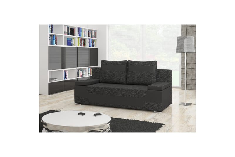 Sohva Eltap Area 200x90x92 cm - Berlin 02, Soft 11, musta - Huonekalut - Sohva - Vuodesohva - 3 istuttava vuodesohva